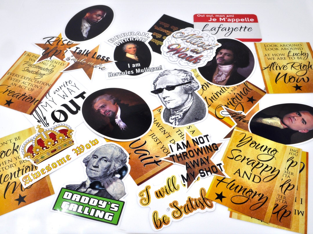 Hamilton the Musical Stickers, Laptop Decals - Etsy