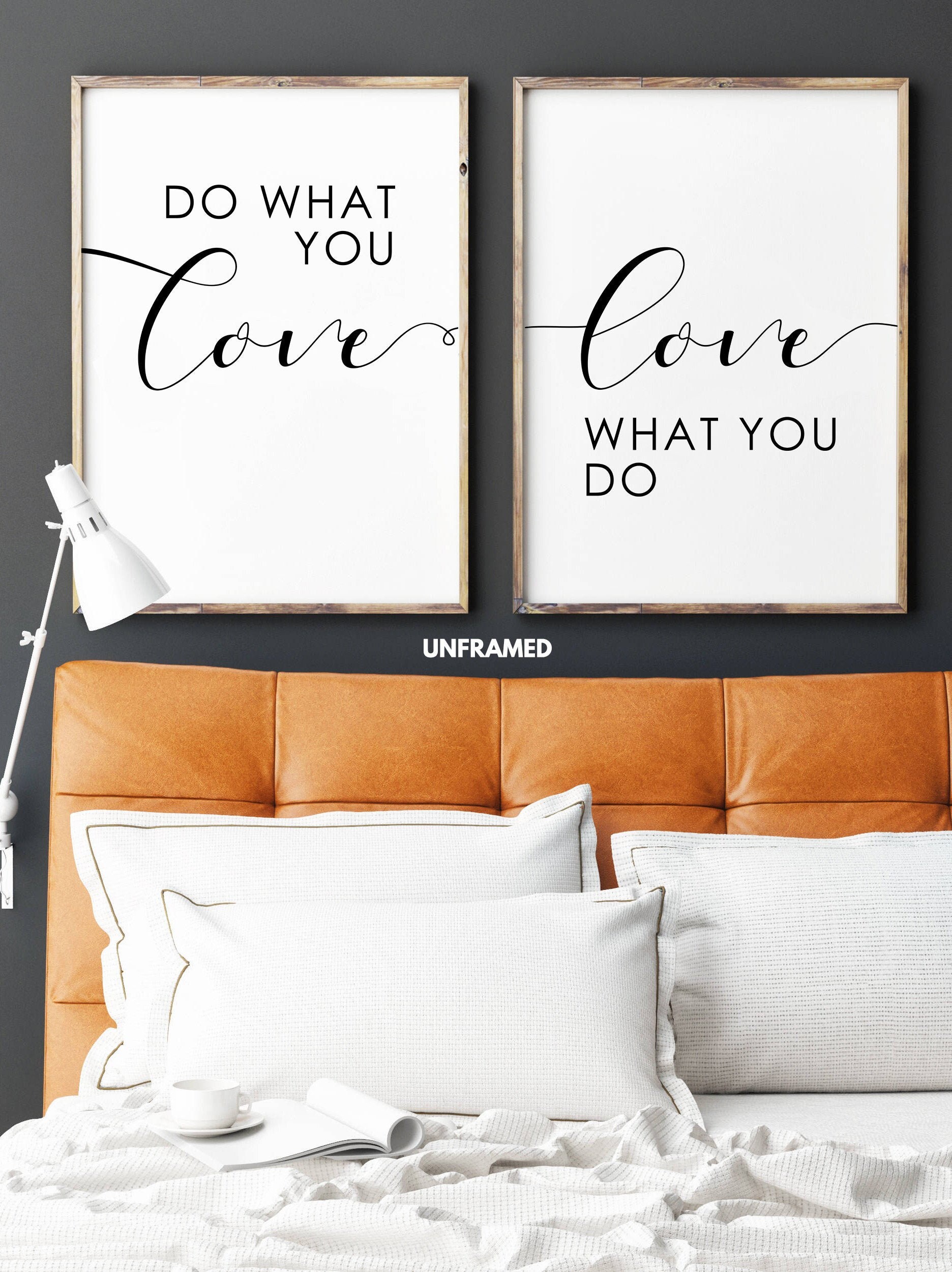 Do What You Love, Motivational Poster Prints, Minimalist