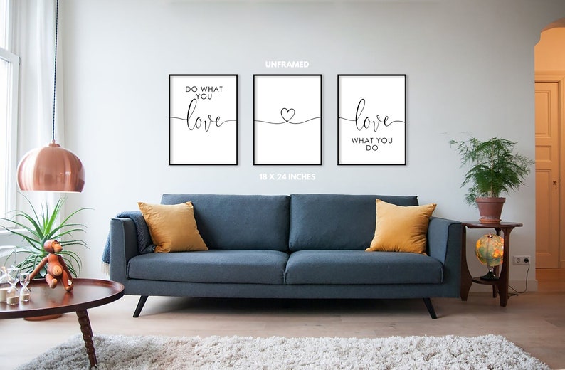 Do What You Love Love What You Do Set of 3 Prints Etsy