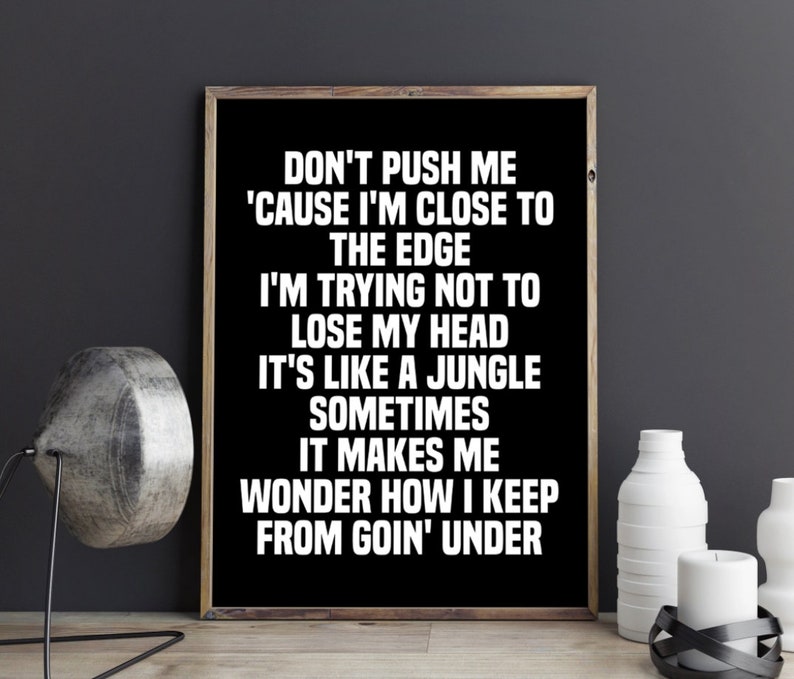 Grandmaster Flash The Message Poster Lyric Print Music Etsy