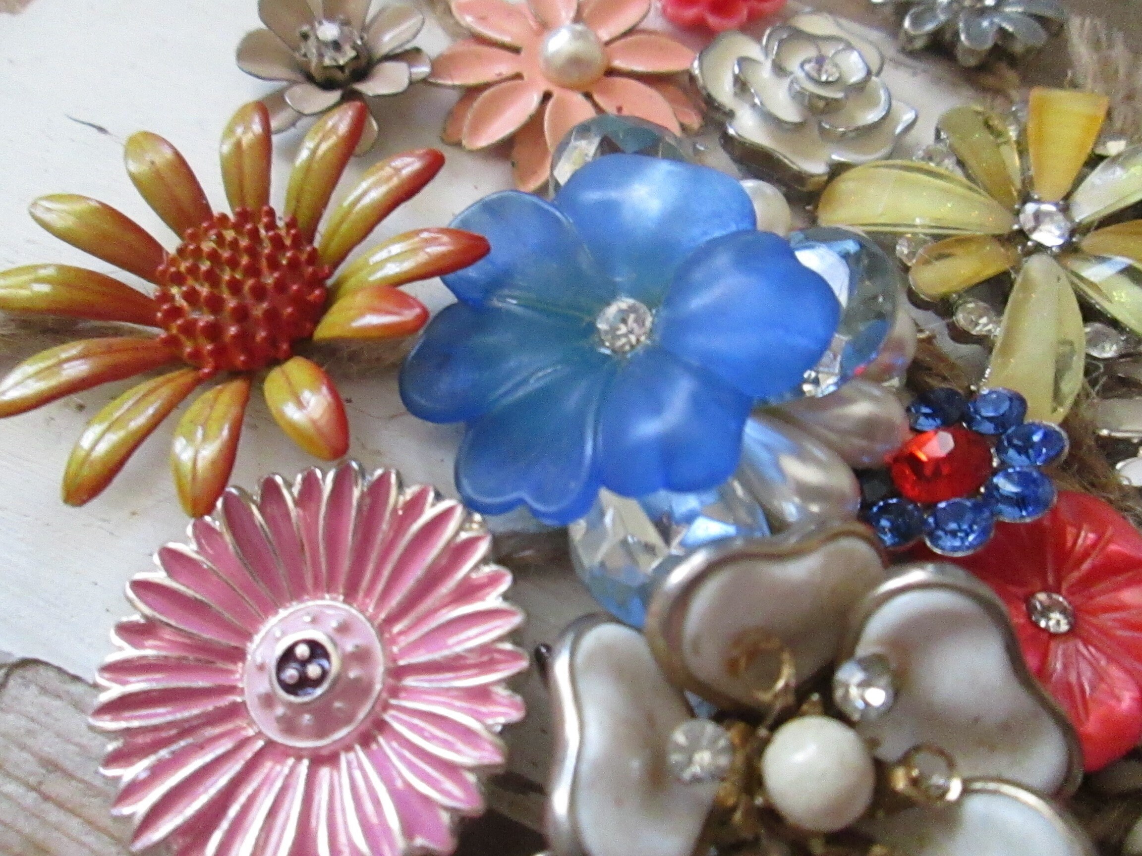 Pocket Full of Posies Jewelry Assemblage Art Board Etsy