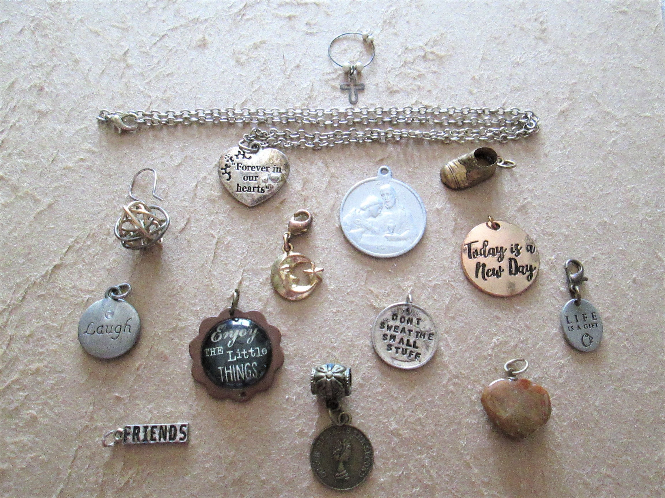 Symbolic Inspirational Charms Pendant Collection Etsy