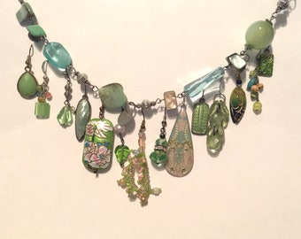 Springtime Chunky Assemblage Necklace Inspiration Collection