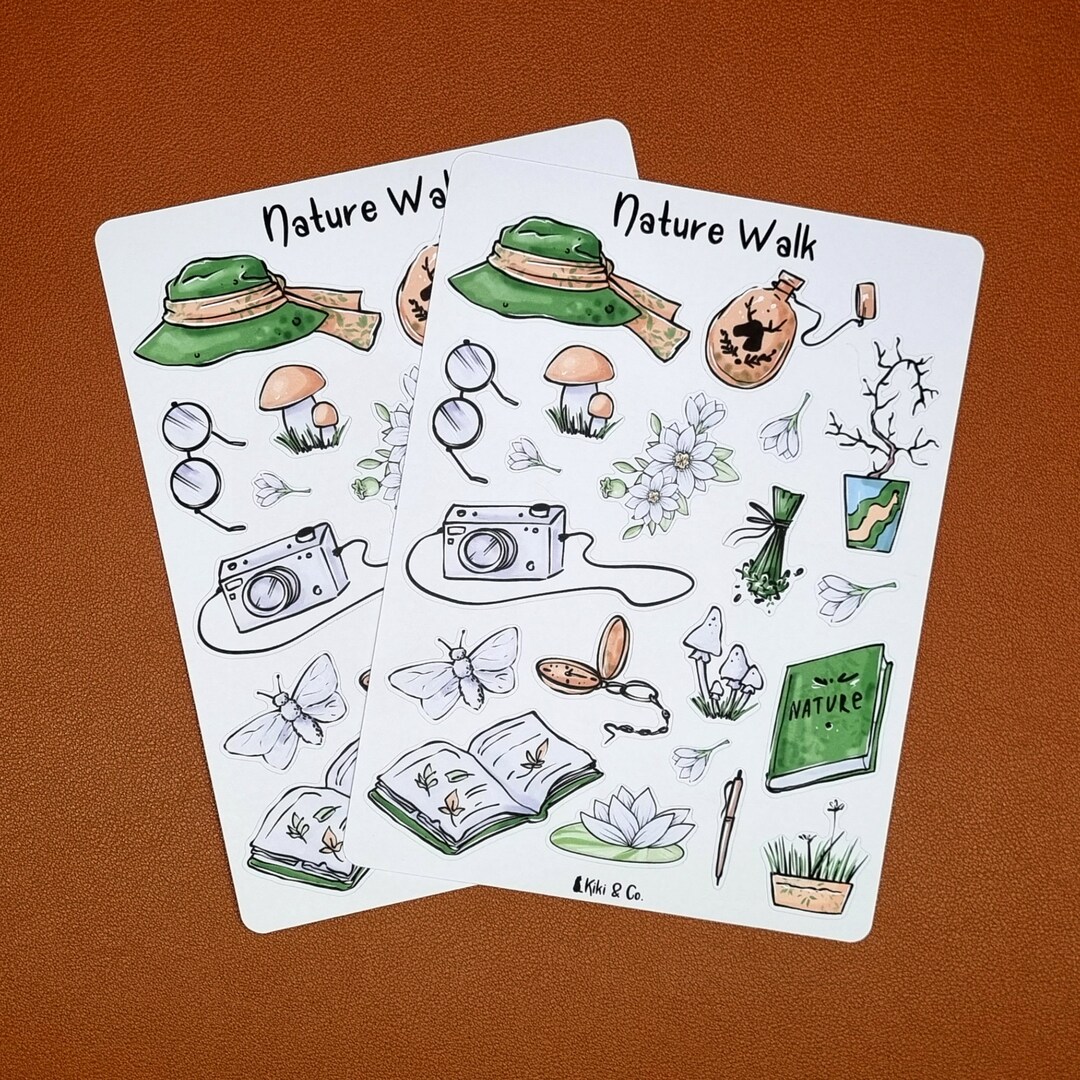 Nature Walk Sticker Sheet - Etsy