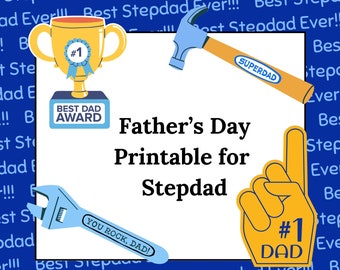 Stepdad Fathers Day Printable  Stepdad Questionnaire  Kids Coloring Sheet Draw Your Stepdad Gift for Stepdad