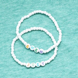 Custom Name Bracelet  Gift for Her  Personalized Name Stack Bracelet  Gift for Mom  Stocking Stuffer  Personalized Beaded Bracelet