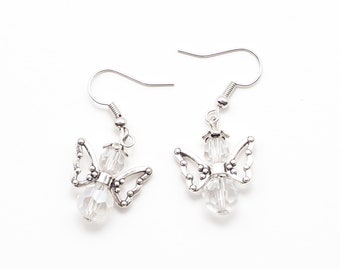 Angel Earrings, Religious Earrings, Guardian Angel Jewelry