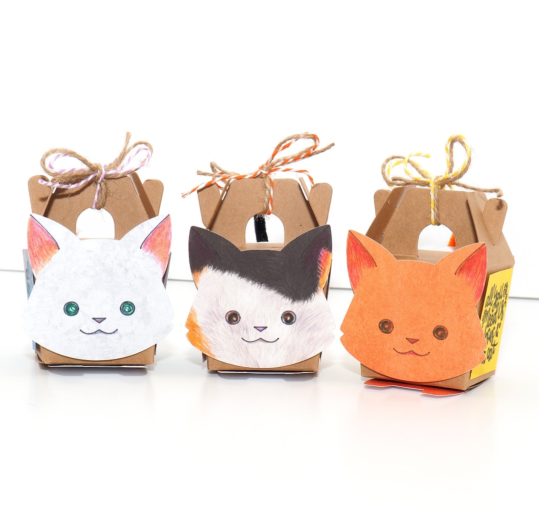 Kitty Cat Treat Box, Kitty Favor Box, Scripture Candy Box, Candy Gift