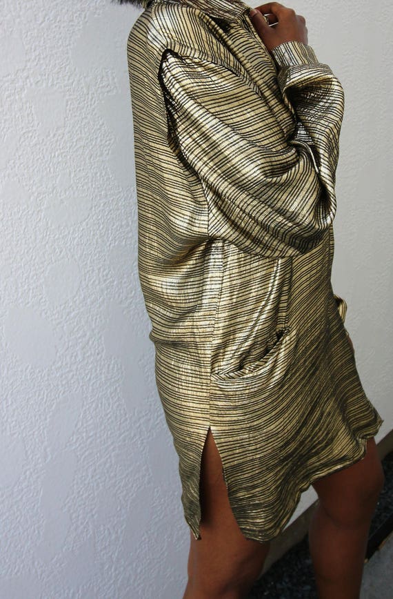 Vintage Gold Lame Tunic