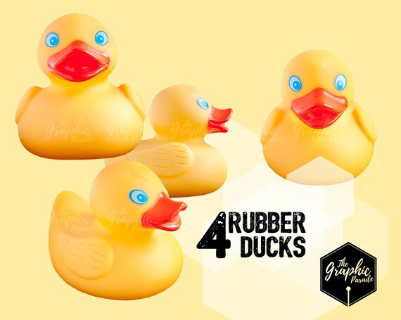 4 rubber ducks