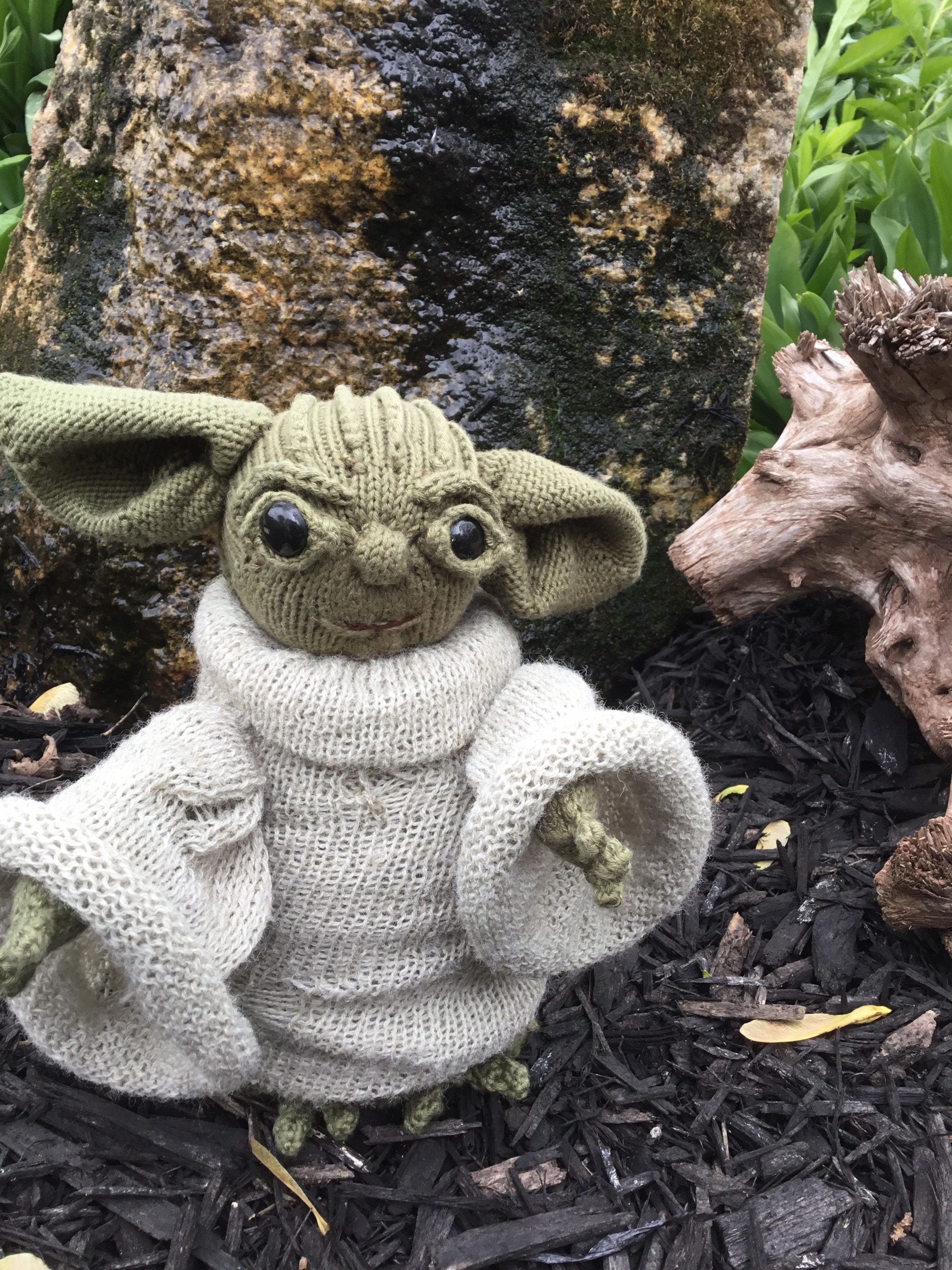 Yoda knitting pattern machine knitted baby Grogu Csm circular Etsy