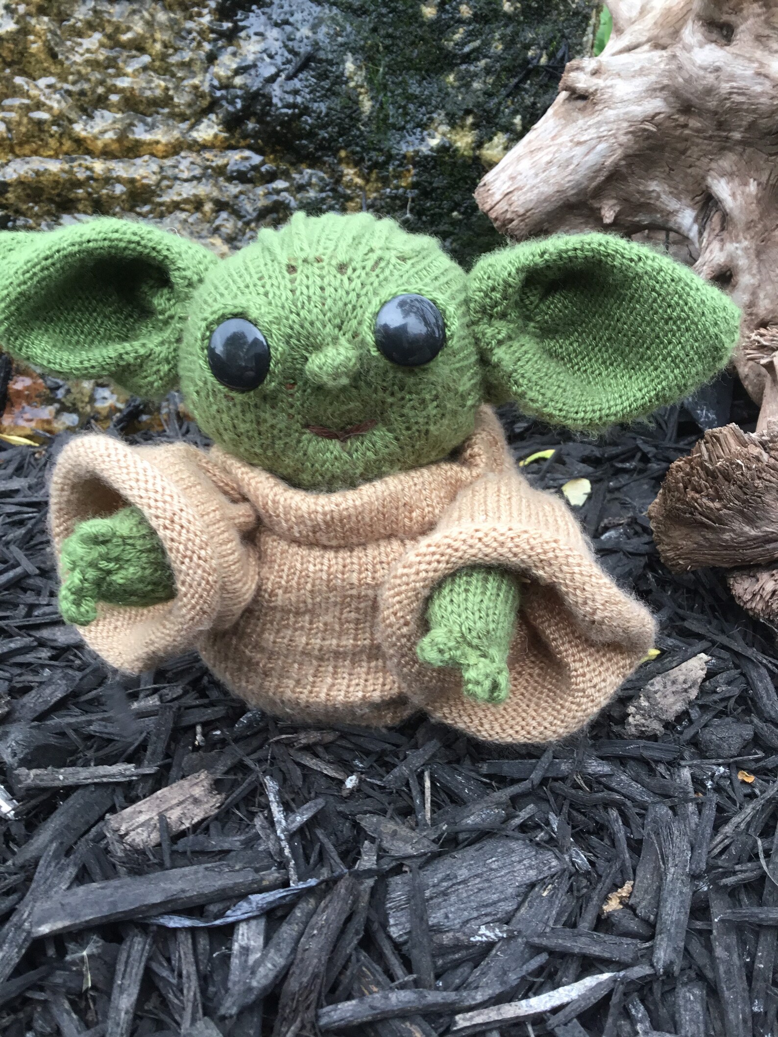 Yoda knitting pattern machine knitted baby Grogu Csm circular Etsy