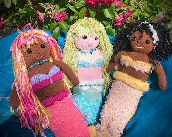 Un modello di maglia Digital Mermaid per la macchina circolare per calzini CSM, modello di peluche per bambini