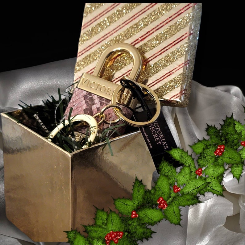 Victoria's Secret Keychain Padlock Keyring Gift Box Etsy