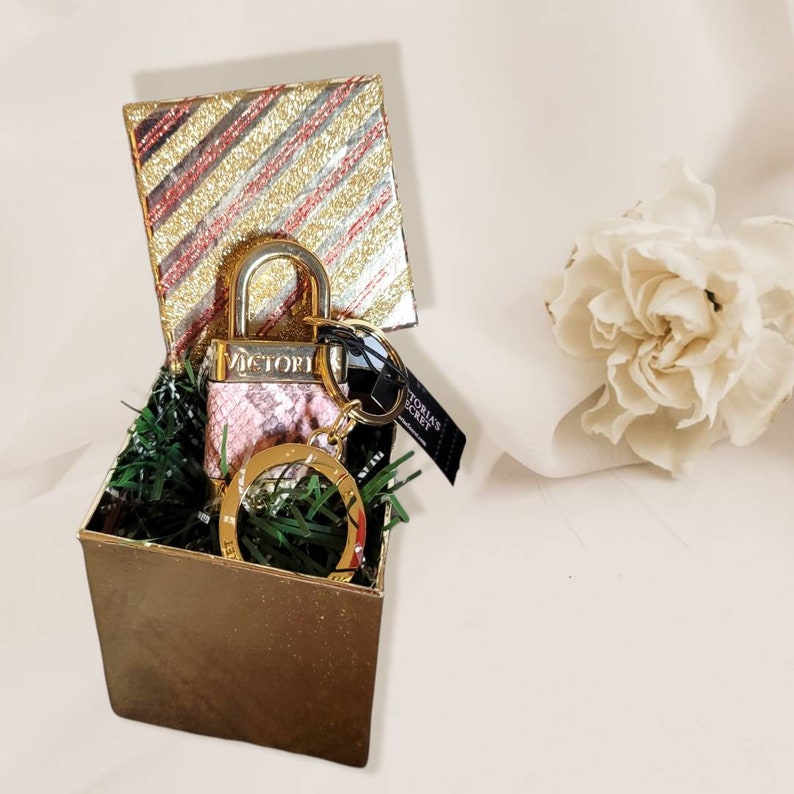 Victoria's Secret Keychain Padlock Keyring Gift Box Etsy