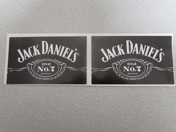 Transport Logistik 2 Pcs 100mm X 35mm Jack Daniels Clear Gloss Black And White Rectangle Stickers Sultec Com Uy