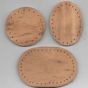 Pine Needle Bases - 1 - 3 1/4" Round and 2 Ovals ( 1 - 2 3/4" x 3 1/2" and 1 - 3 1/4" x 5") - #3094