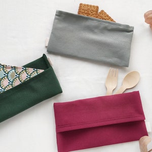 Portaposate | Portatovaglioli | Astuccio stoffa per pranzo al sacco.