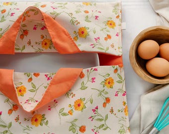 Borsa porta teglia in tessuto – Fatta a mano, ideale per torte dolci e salate