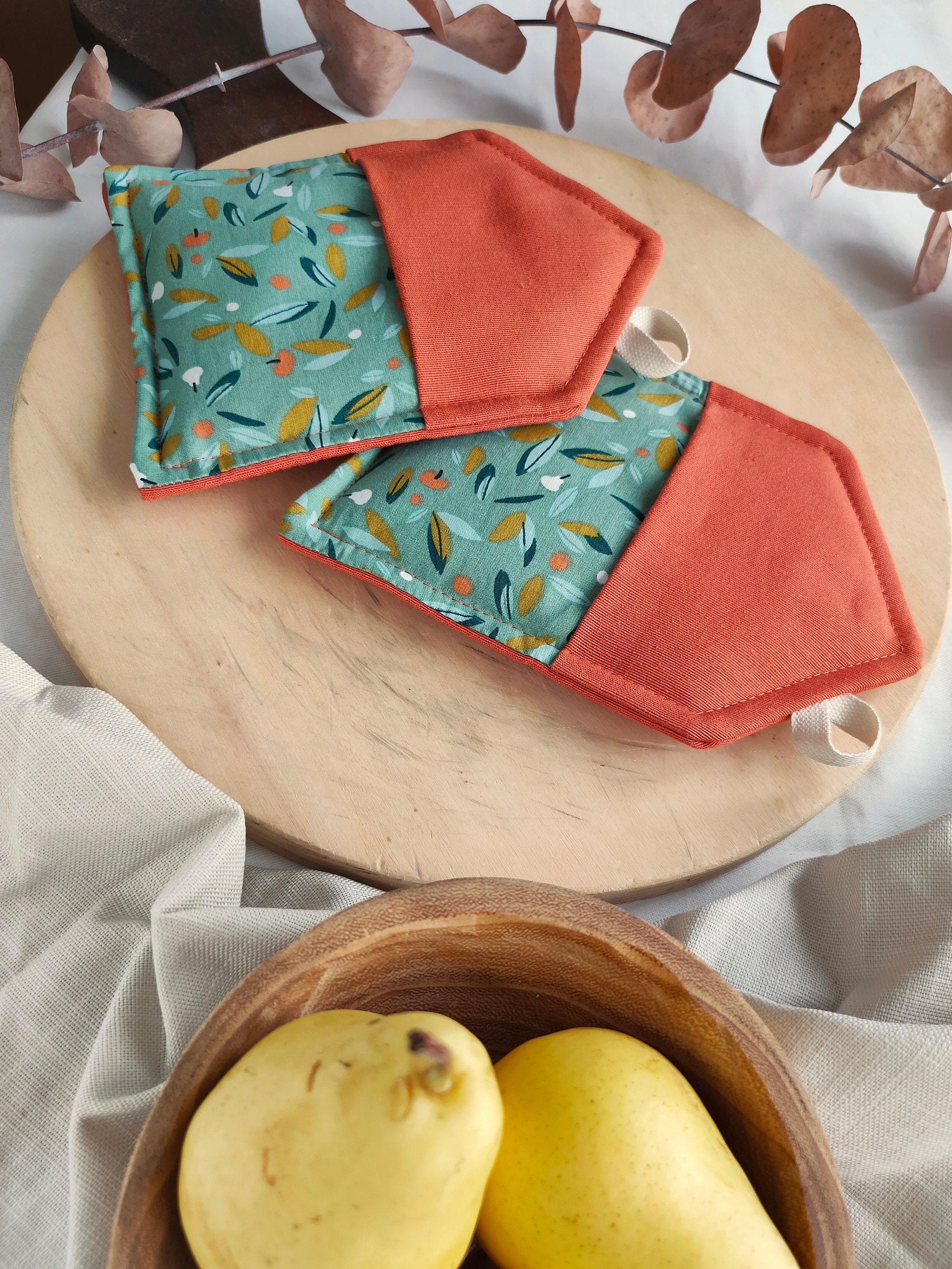 Set 4 Presine E Guanti Da Forno In Silicone Lilla - Resistenti Al Calore, Antiscivolo, Con Fiori Di Lavanda - Accessori Cucina Per BBQ E Forno