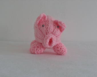 Little Crochet Pink Pig/Hand-made toys/Happy Children Gift