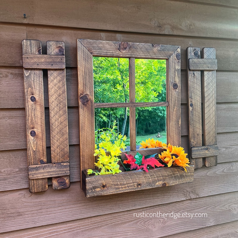 Curated visual reference: Curated Distressed Wood Window Shutters Gallery View 47