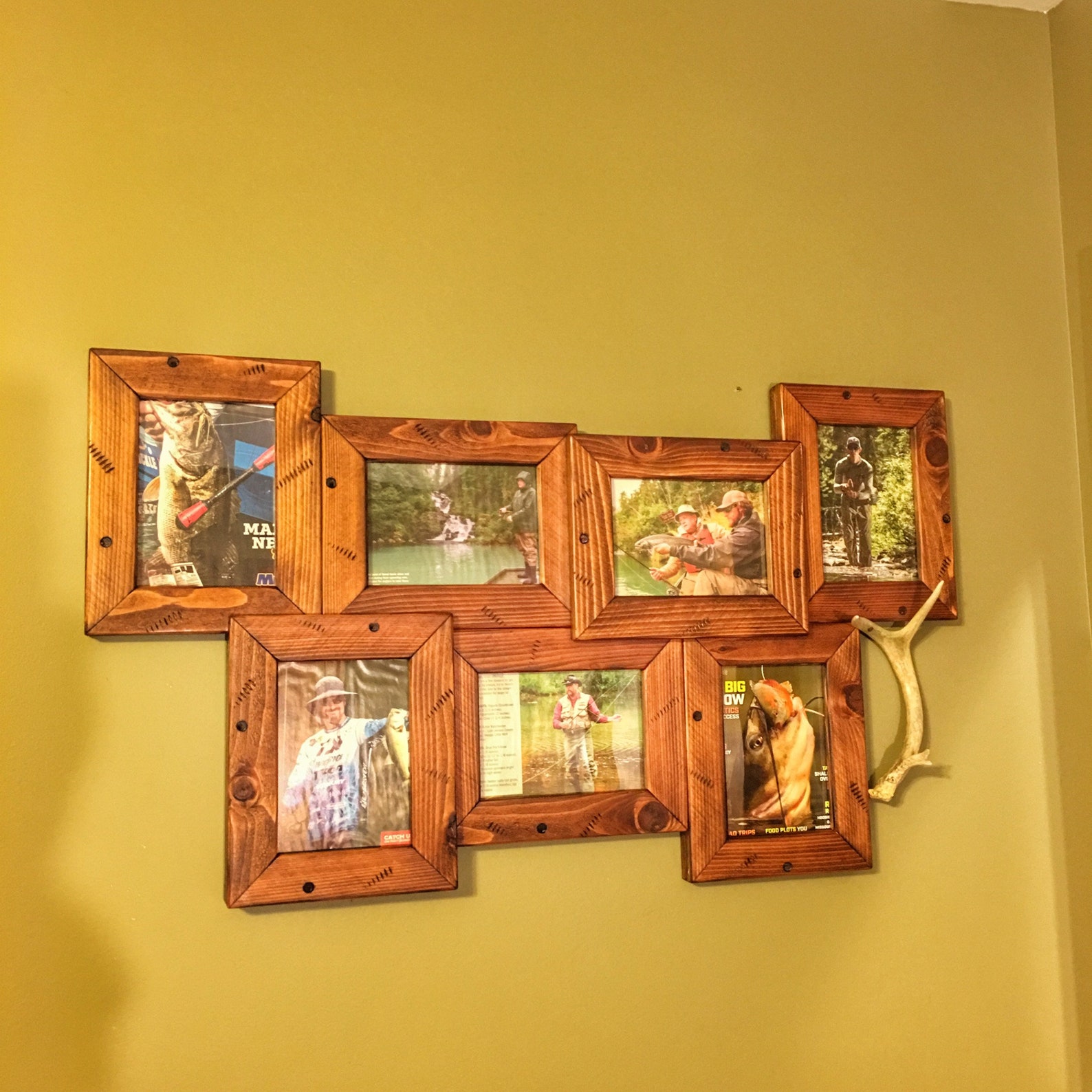 Multi Photo Collage Photo Collage Framerustic Decorwestern Etsy