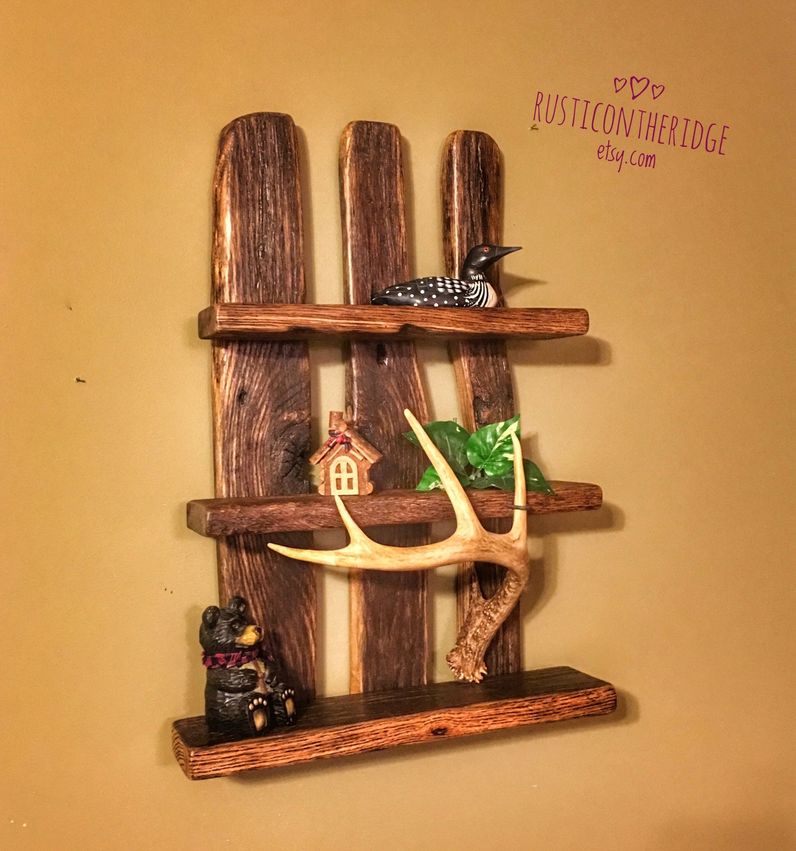 Driftwood Shelf Crystal Display Shelf Driftwood Art cabin Etsy
