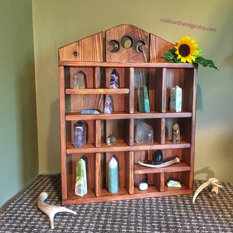 Crystal Shelf, Apothecary Shelf, Essential Oil, Crystal Stand,oil Shelf