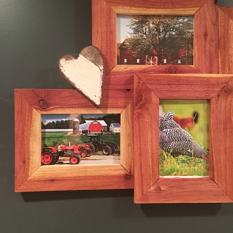 Barnwood collage frame Frame Collage Rustic Farmhouse Etsy