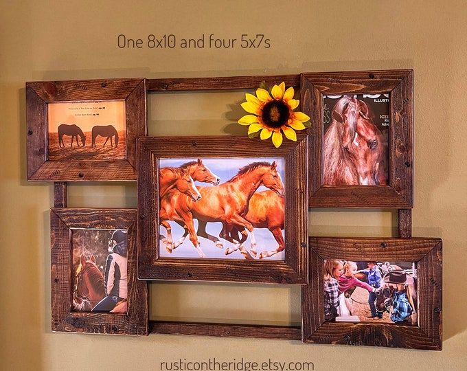 Photo Frame Collage, Picture Frame Collage,rustic Decor,western Decor