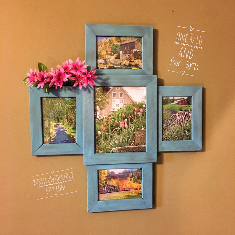 Beach Frame Picture Frame Collage Photo Collage Multi Etsy
