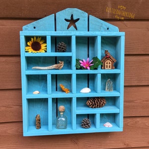 Sea shell Display, Beach Shelf, Essential Oil, Crystal Stand,Oil Shelf, Essential Oil  Shelf, Display Stand, Rustic Shelf, Cabin Decor