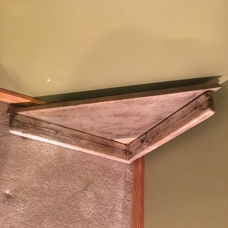 Driftwood Shelf Crystal Display Shelf Corner Shelf Rustic Etsy