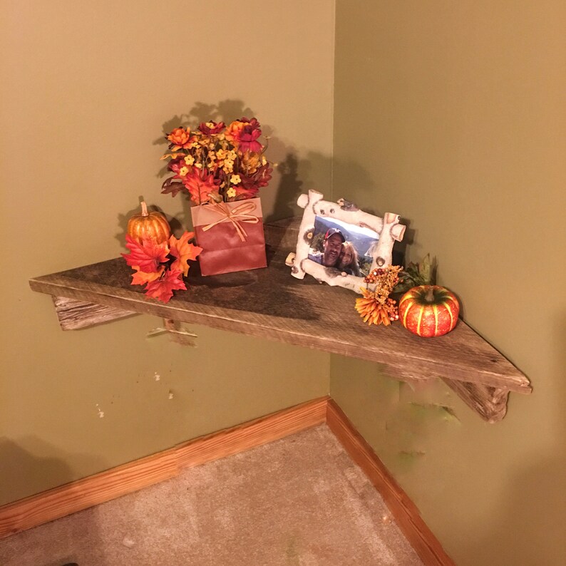 Driftwood Shelf Crystal Display Shelf Corner Shelf Rustic Etsy
