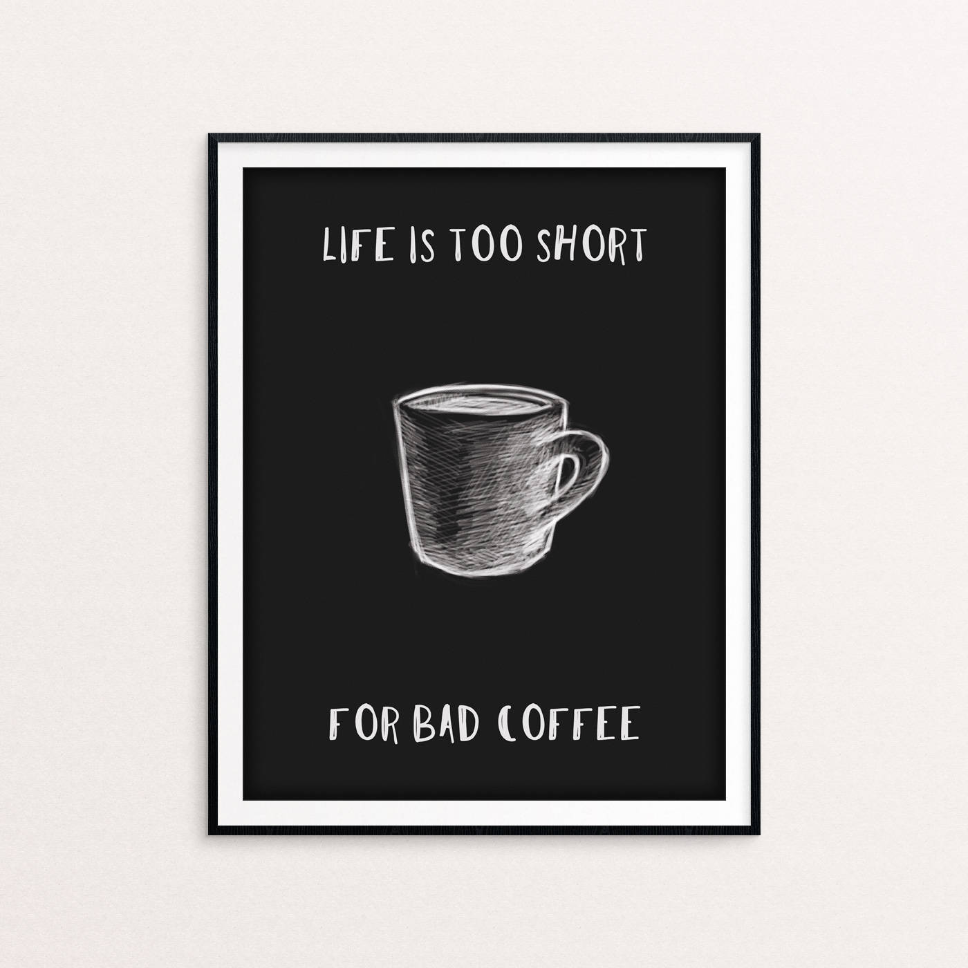 Coffee Quote Print Coffee Typography Coffee Print Coffee | Etsy