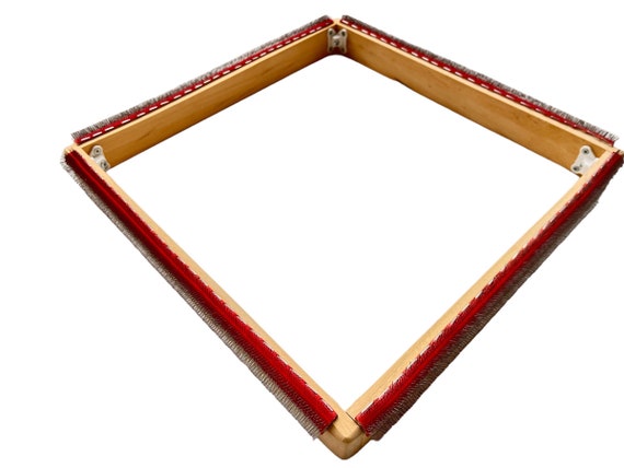 Square Gripper Strips Embroidery Frame Hoop Wooden For Punch