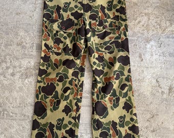 60s Sears Duck Camo Pants Size 29 X 28 Vintage Hunting Trousers - Etsy