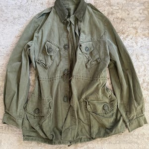 Canadian Army OG 107 Combat Coat mk II with corduroy collar
