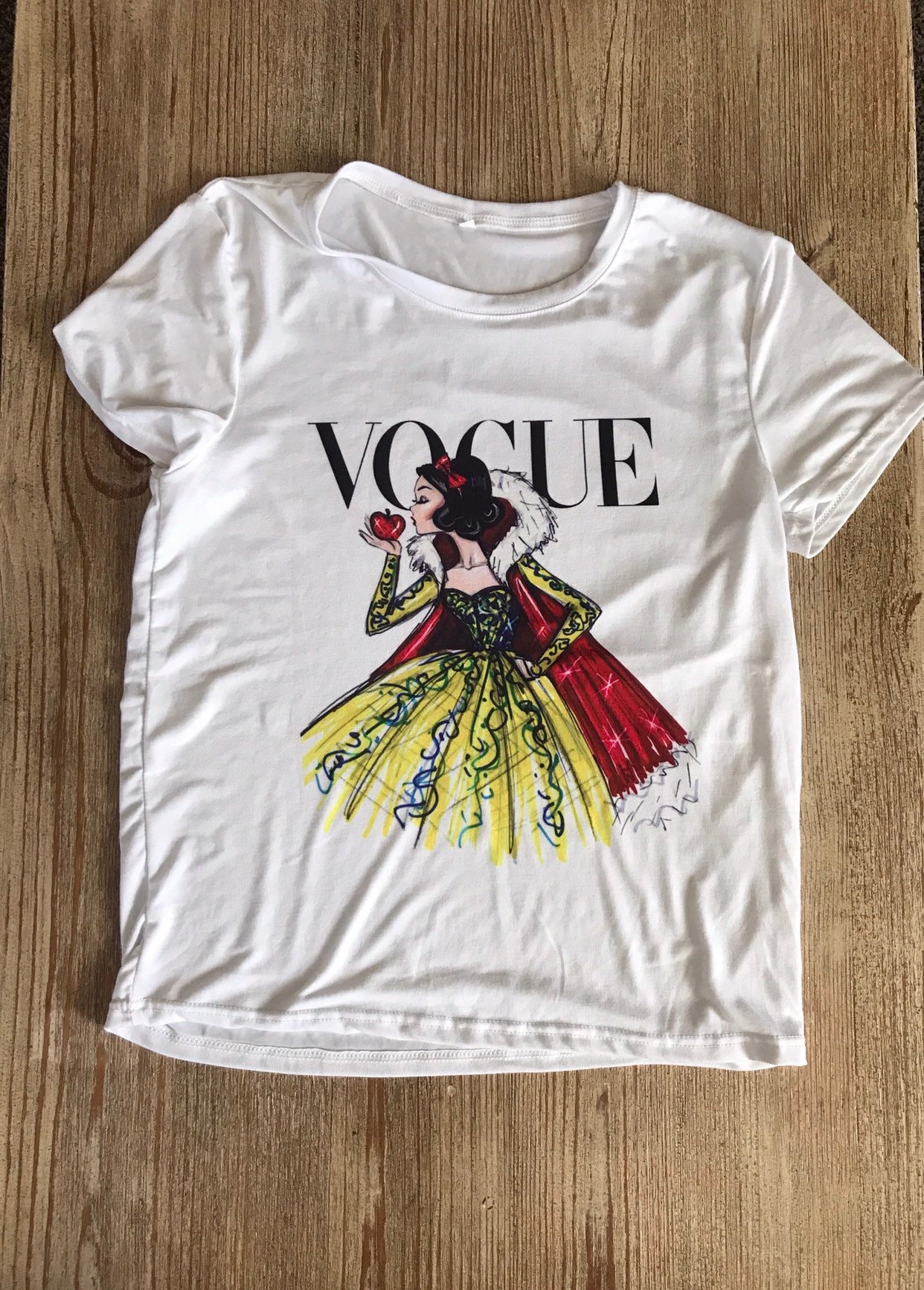 Snow White Princess Vogue long sleeve Disney t-shirt toddler children blouse kid