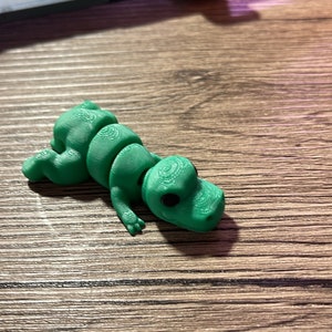 Mini Sized T Rex Flexi Articulated Fidget Figure  USA Made, 3D Printed, PLA Animal  Dinosaurs Dinosaur