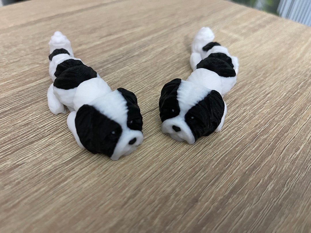 3D Printed Mama Sized Shih Tzu Dog Articulated Fidget Figure USA Made ...