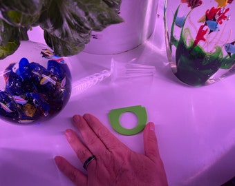 Aerogarden Juice Plus+ Tower Garden,  Grow Pot Round Cover Lid  TowerGarden Cover Adapter, USA Made, 3D Printed, PETG (Package of 8)
