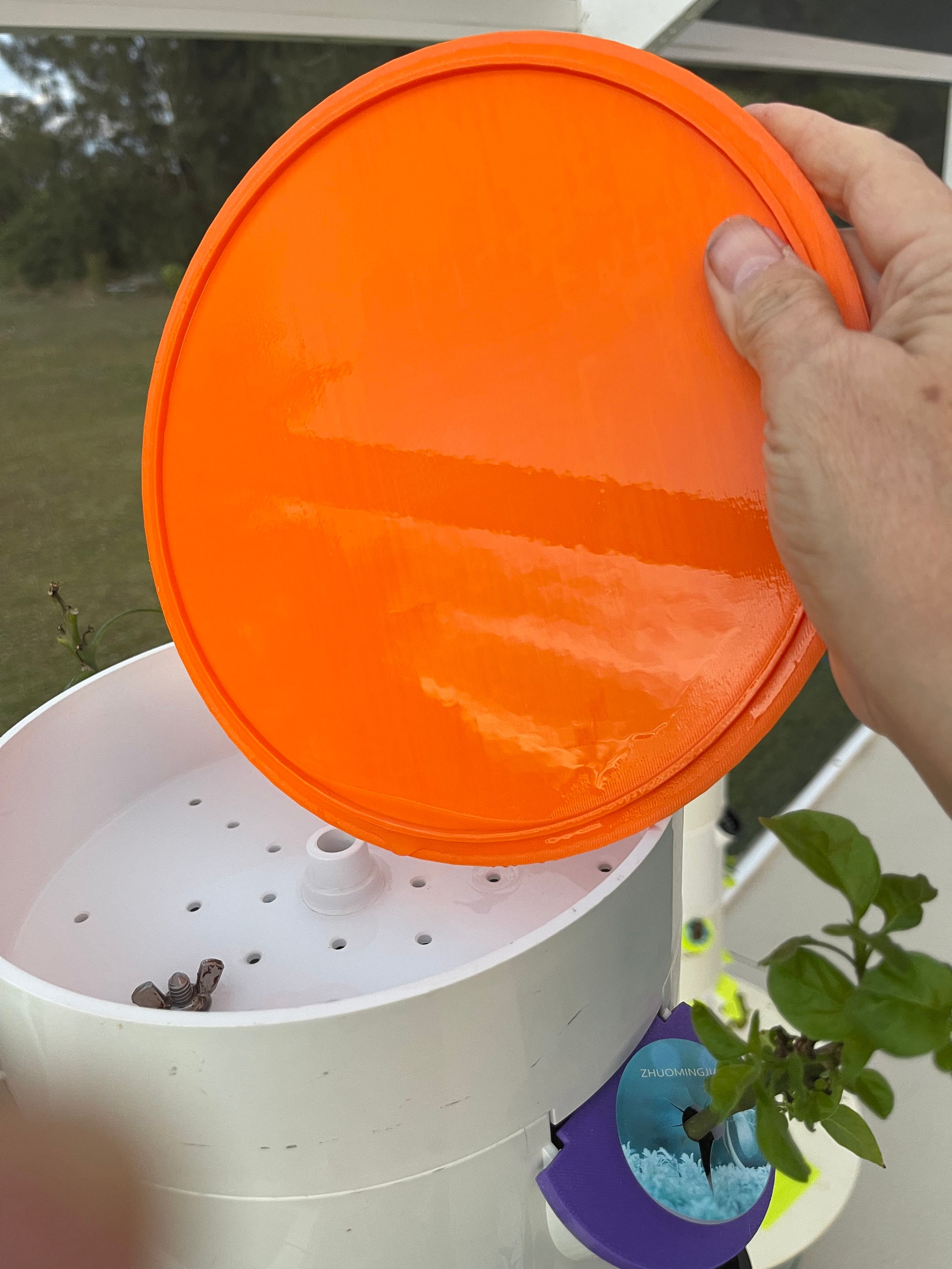 Top of Tower Shower Cap Lid Juice Plus+ Tower Garden Towergarden