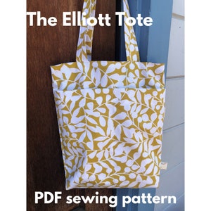 Patrón de costura en PDF. Bolso de mano reversible. Tutorial cero desperdicio. Patrón de costura para principiantes. Bolso de mano perfecto para iPad, computadora portátil, libros, baile, gimnasio.