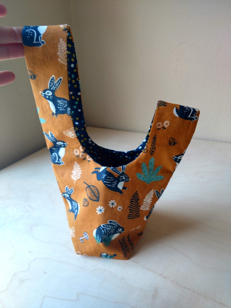 PDF sewing pattern. Reversible knot bag. Zero waste tutorial. Etsy.de
