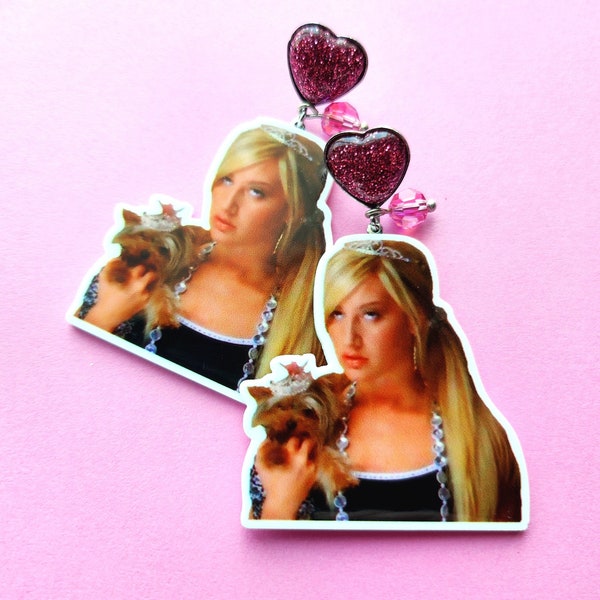 Fabuleuses boucles d'oreilles Sharpay Evans - Pink Crystal's Pink Everything