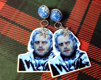 The Shining Jack Frost Happy Horrordays Holiday Earrings