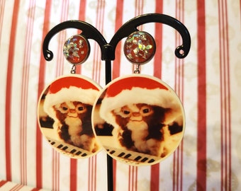 Gizmo Keyboard Christmas Earrings Gremlins