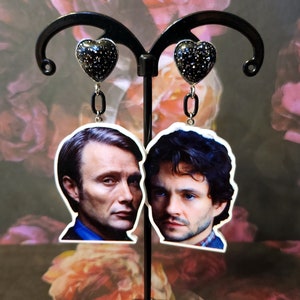 Gourmet Hannigram Earrings - Hannibal and Will Together Forever